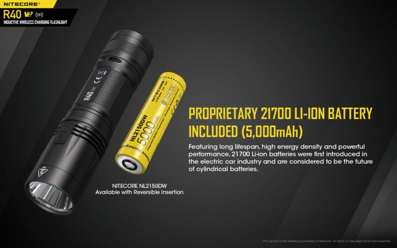 Nitecore R40 V2 inclusief een krachtige 21700 liion batterij