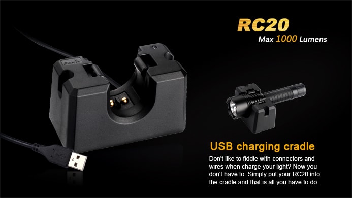Fenix RC20 laadunit met USB aansluiting