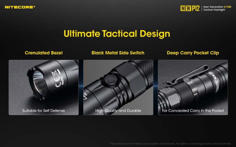 Nitecore P12 een tactische zaklamp die voldoet