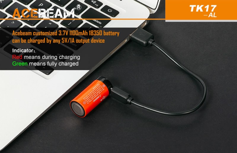Acebeam TK17 USB-oplaadbaar