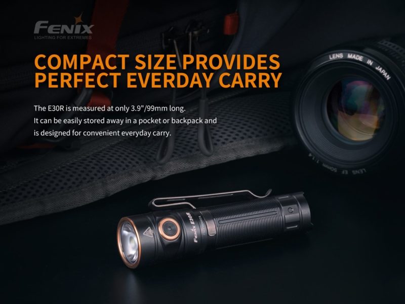 Fenix E30R ideaal voor backpackers en alledaags gebruik