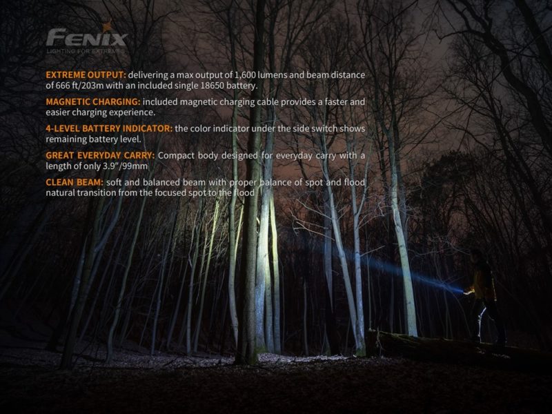 Fenix E30R zaklamp in compact formaat voor alledaags gebruik