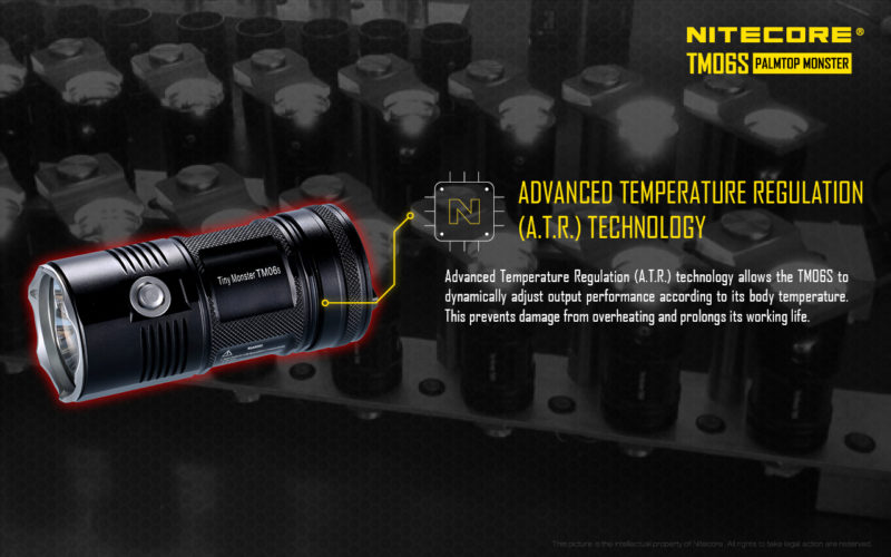 Nitecore TM06S geavanceerde temperatuur regeling
