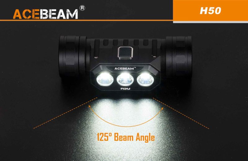 Acebeam H50 lichtbereik