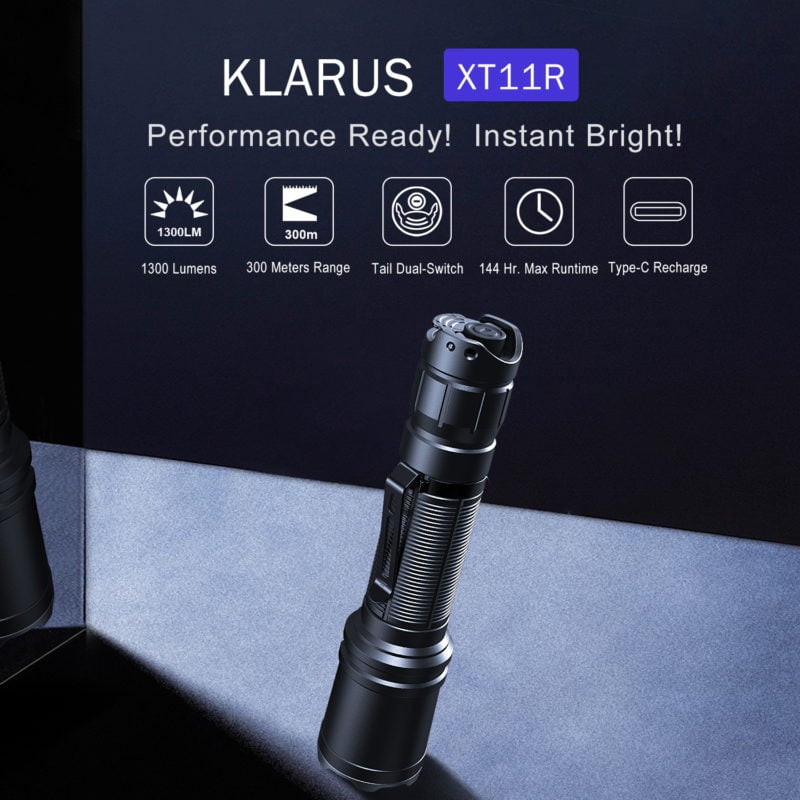 Klarus XT11R klaar om direct te gebruiken - zaklampwinkel