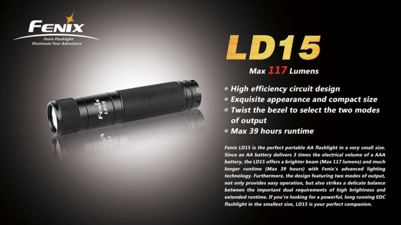 Fenix LD15 LED zaklamp 4