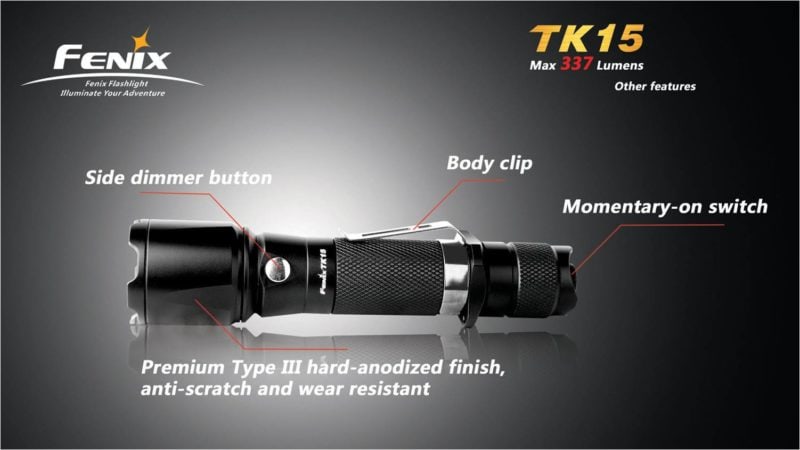 Fenix TK15C Kleuren LED zaklamp 3