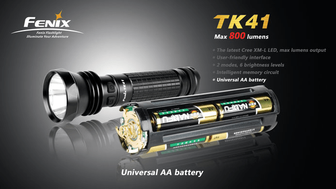 Fenix TK41 LED zaklamp XM-L2 U2 (900 Lumen) 2