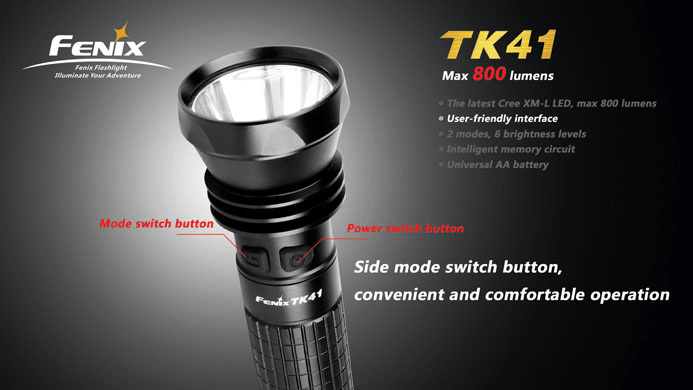 Fenix TK41 LED zaklamp XM-L2 U2 (900 Lumen) 3