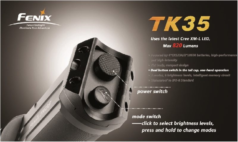 Fenix TK35 T6 LED zaklamp 2