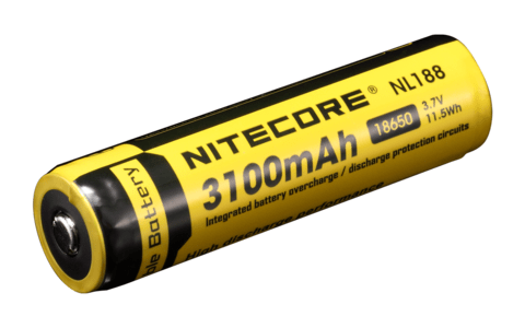 Nitecore 18650 batterij 3200 mAh button top 2
